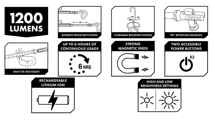 Đèn làm việc LED cầm tay linh hoạt LITESTIX™ LS36SMD