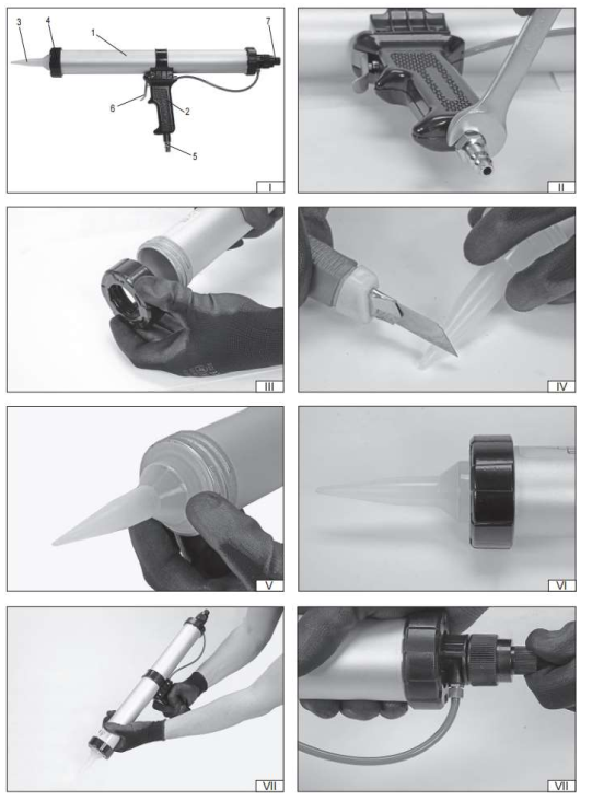 Súng bắn keo Airpro CG2033MCR-13