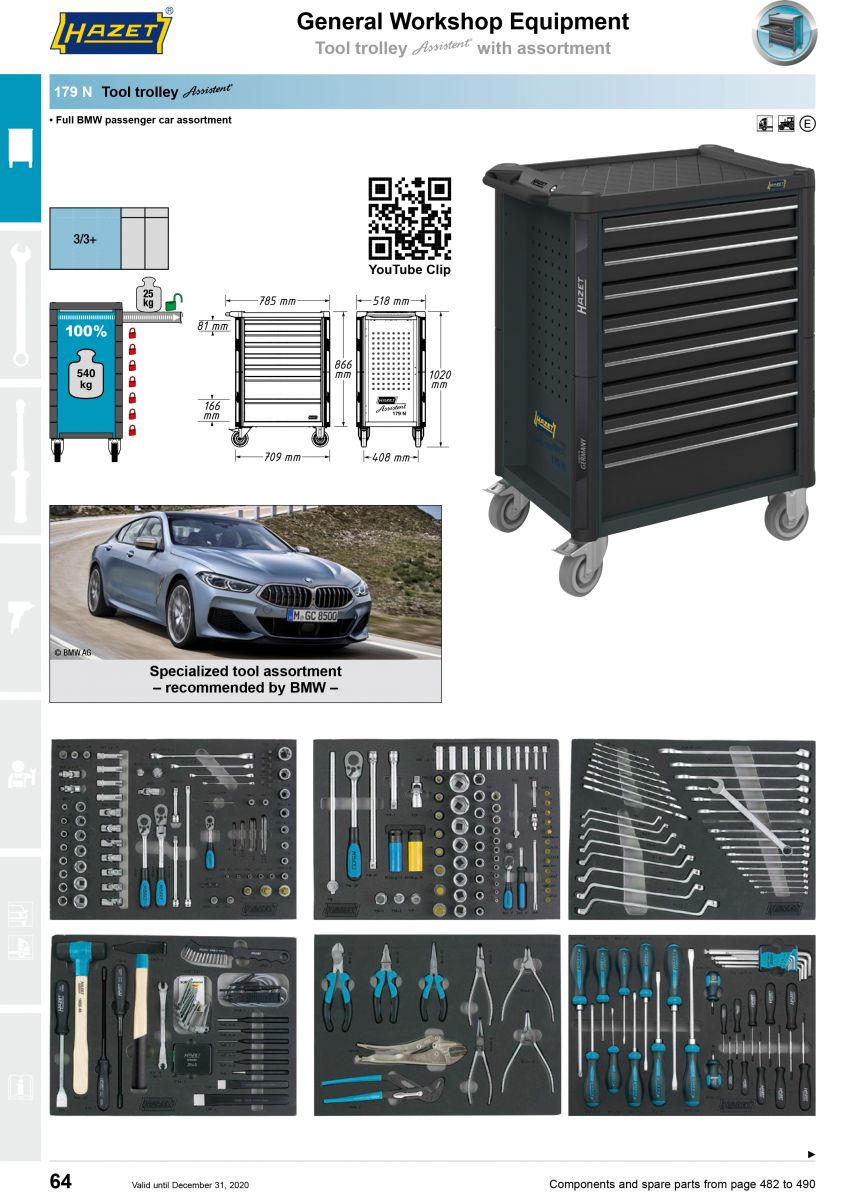 Tủ đồ nghề 8 ngăn 264pcs cho xe BMW