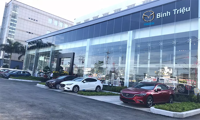 Lắp đặt hệ thống xưởng sửa chữa ôtô Mazda Bình Triệu
