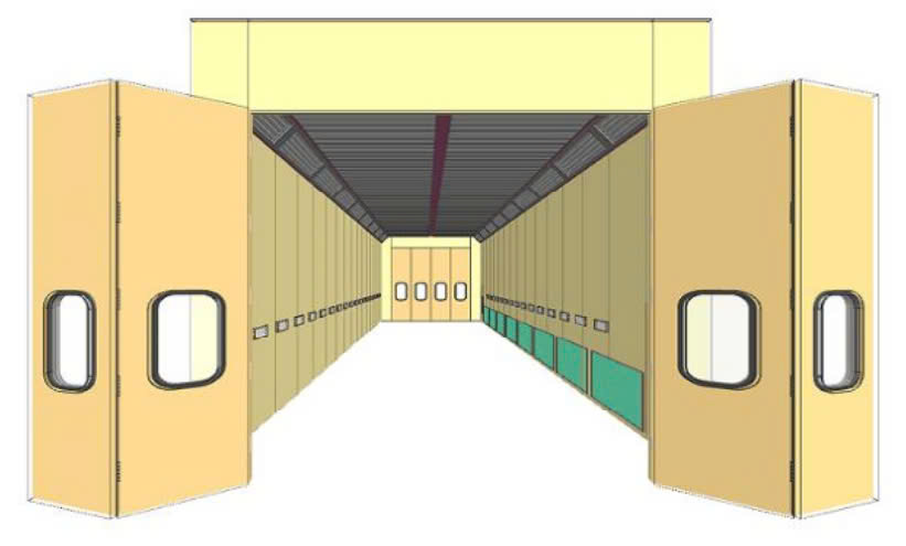 Phòng Sơn Sấy GAS Xe Tải VIMET PSS15061