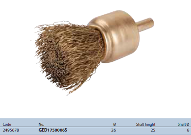 Bàn chải sợi thép Ø26mm Gedore GED1750006S