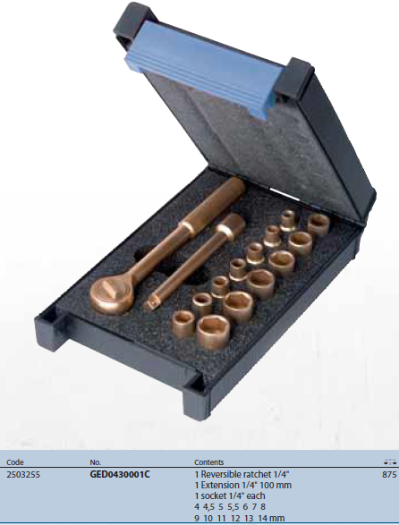 Bộ cần siết lực 16 món GED0430001C Gedore