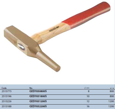 Búa đột lỗ 8mm Gedore GED7050800S