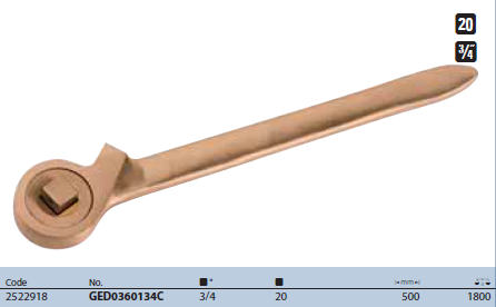 Cần siết  2 chiều kiểu tay cầm đuôi chuột  3/4