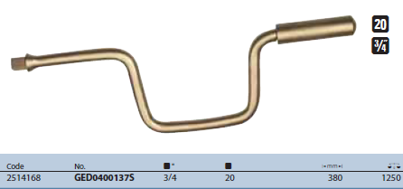 Cần siết kiểu quay tay 3/4