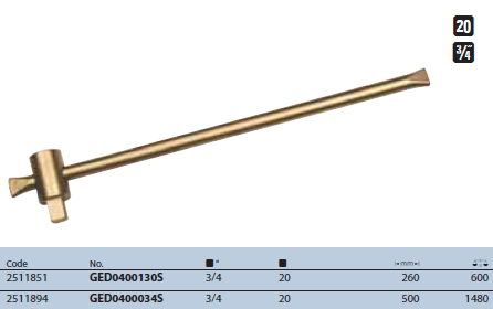 Cần trượt chữ T 3/4