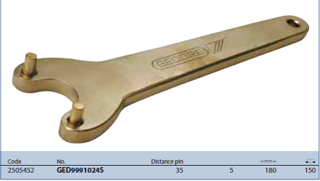 Cờ lê mặt pin GED9991024S Gedore