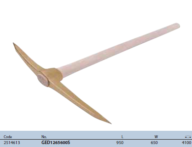 Cuốc đầu rìu 650mm Gedore GED1265600S