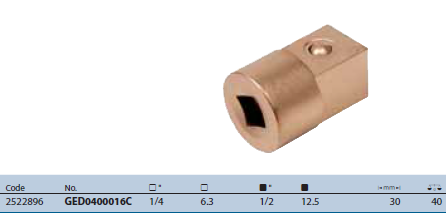 Đầu nối GED0400016C Gedore