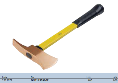 Rìu chữa cháy cán ngắn bằng sợi thủy tinh 400mm Gedore GED1450900C