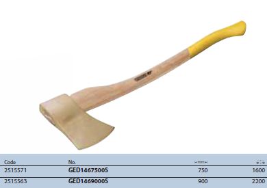 Rìu cán dài 750mm Gedore GED1467500S