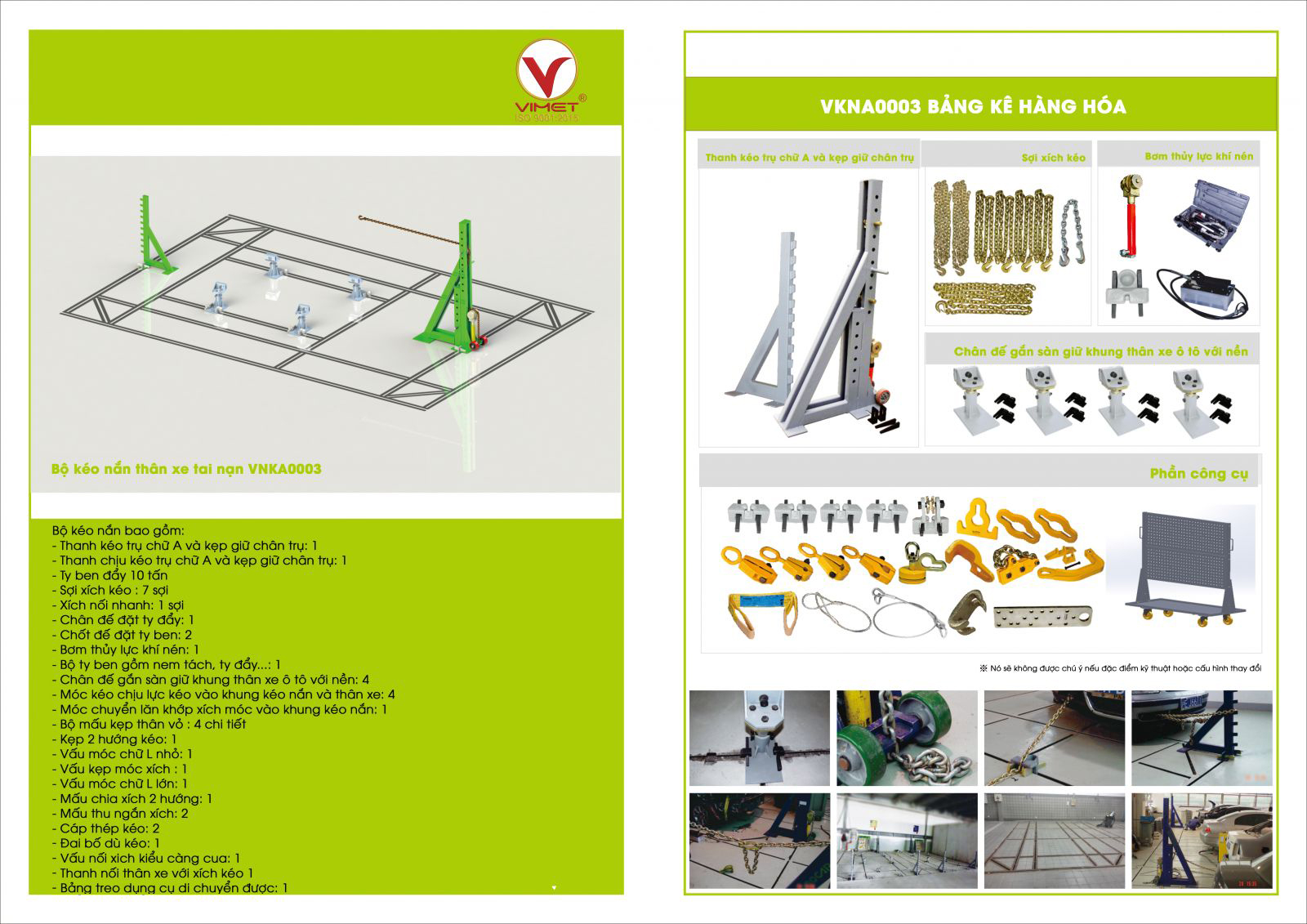 Bộ kéo nắn xe VKNA0003