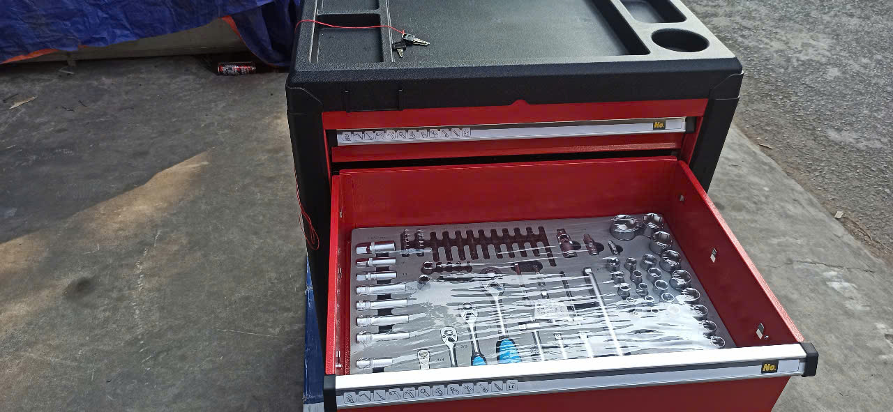 Tủ đồ nghề 5 ngăn 242 chi tiết VIMET TDC05242