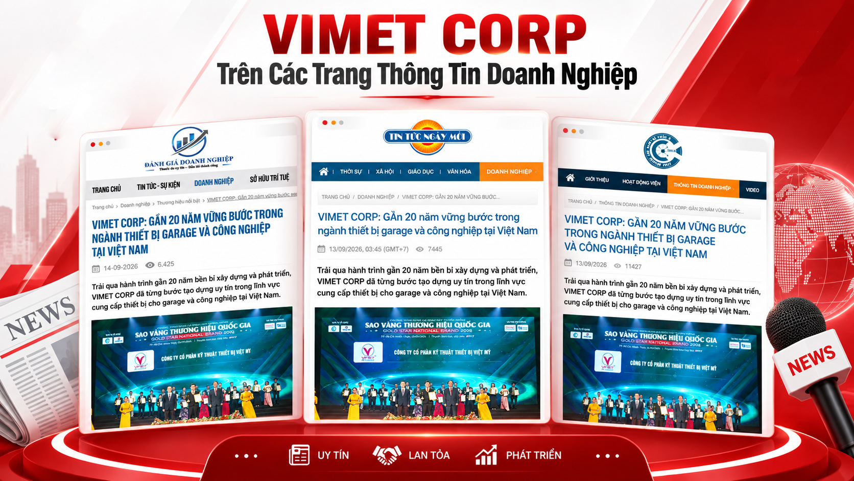 VIMET CORP Trên Các Trang Thông Tin Doanh Nghiệp