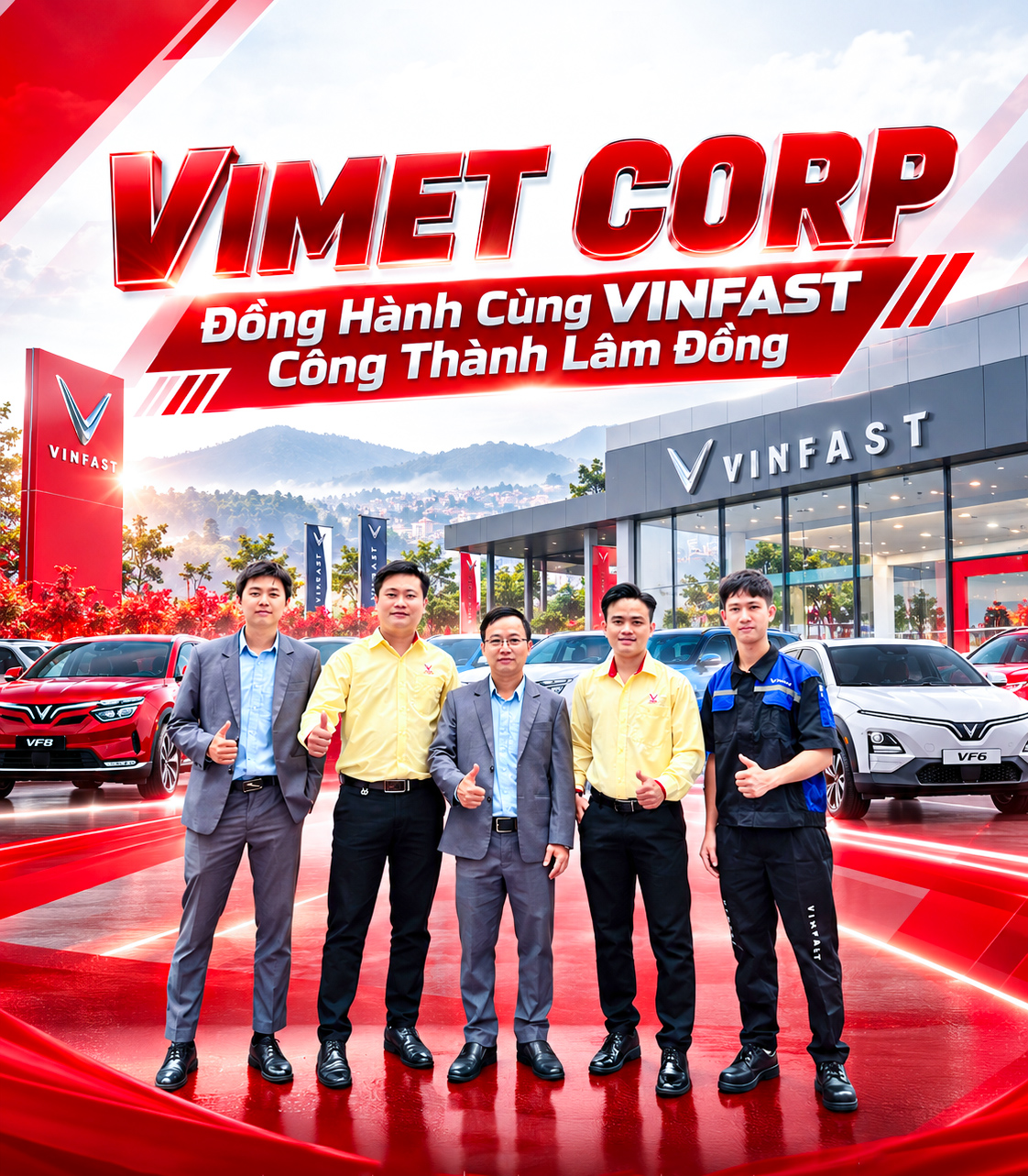 VIMET CORP Đồng Hành Cùng VINFAST Công Thành Lâm Đồng