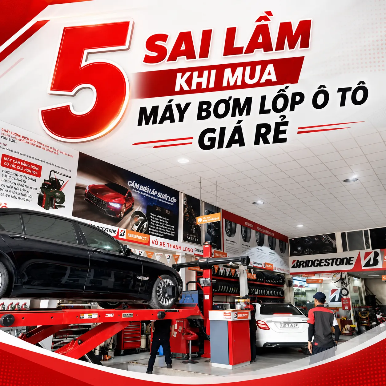 máy bơm lốp ô tô
