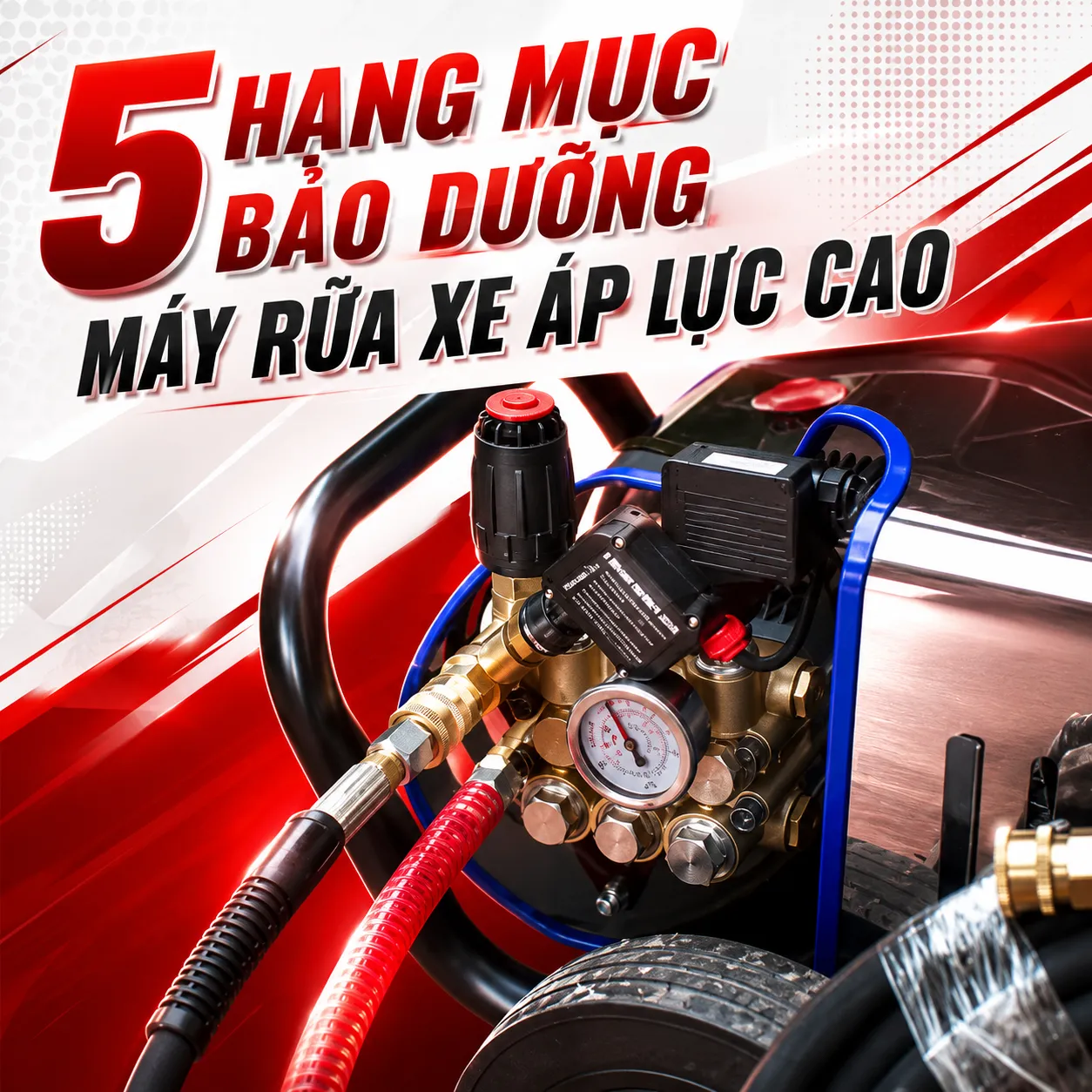 bảo dưỡng máy rửa xe áp lực cao