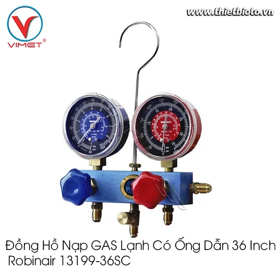 Đồng hồ nạp GAS lạnh có ống dẫn 36" 13199-36SC