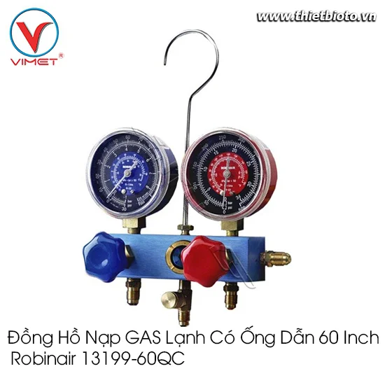 Đồng hồ nạp GAS lạnh có ống dẫn 60" 13199-60QC