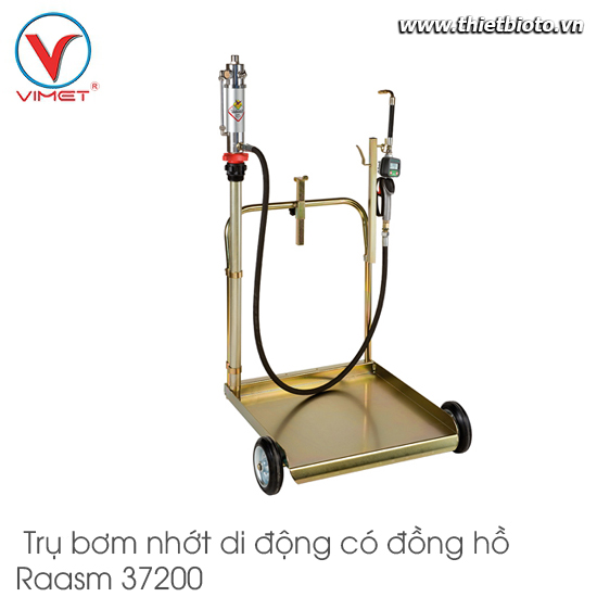 Trụ bơm nhớt di động có đồng hồ đo lưu lượng 20 lít/phút Raasm 37200