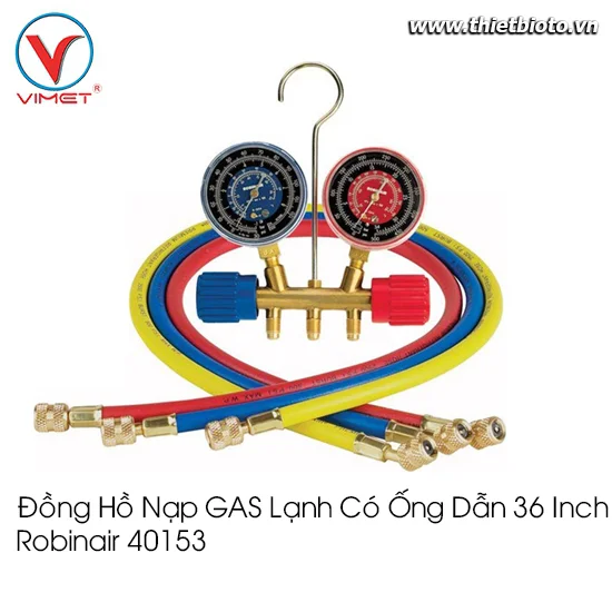 Đồng hồ nạp GAS lạnh có ống dẫn 36" 40153