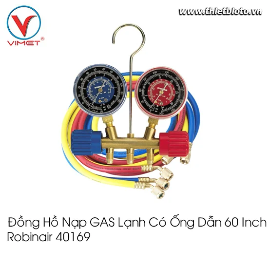 Đồng hồ nạp GAS lạnh có ống dẫn 60" 40169