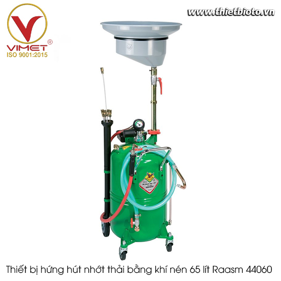 Thiết bị hứng hút nhớt thải  bằng khí nén 65 lít Raasm 44060