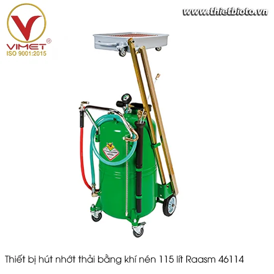 Thiết bị hút nhớt thải bằng khí nén 115 lít Raasm 46114