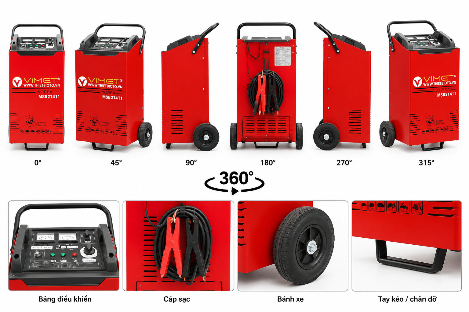 Máy sạc bình VIMET MSB21411