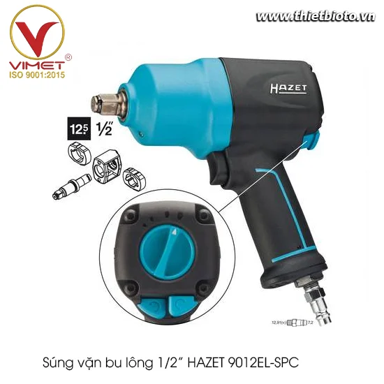 Súng vặn bu lông 1/2" HAZET 9012EL-SPC