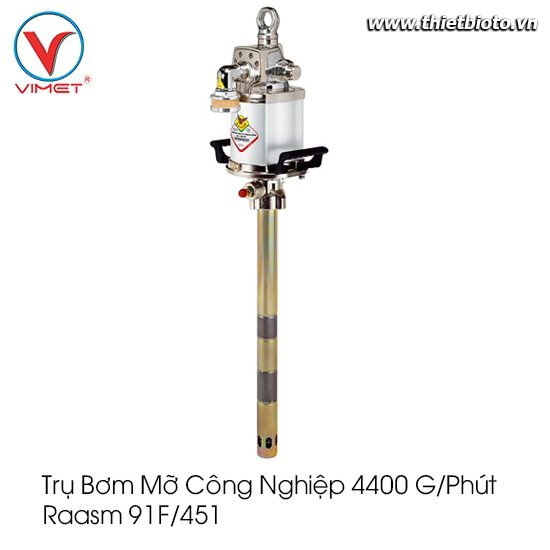 Trụ bơm mỡ  công nghiệp 4400 g/phút Raasm 91F/451