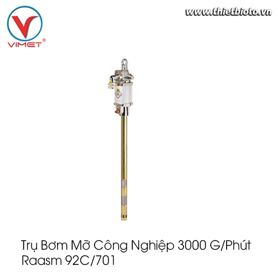 Trụ bơm mỡ  công nghiệp 3000 g/phút Raasm 92C/701