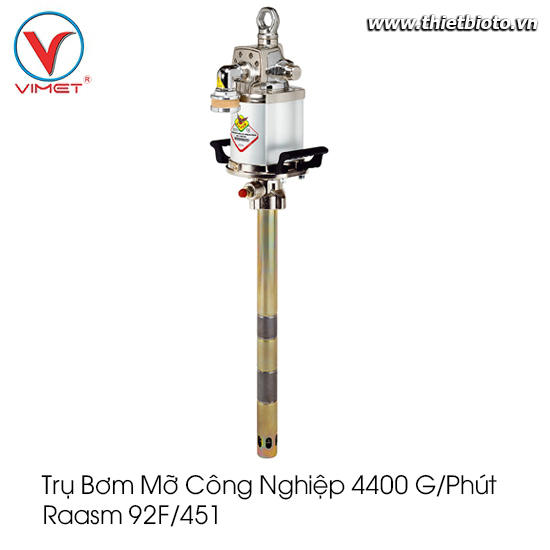 Trụ bơm mỡ  công nghiệp 4400 g/phút Raasm 92F/451