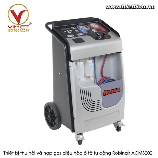 Thiết bị thu hồi và nạp gas điều hòa ô tô tự động Robinair ACM3000