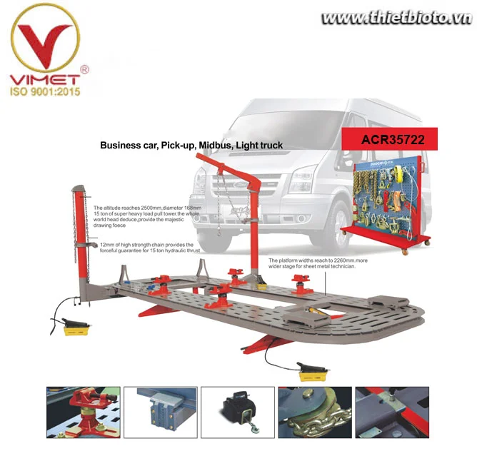 Thiết bị nắn khung xe ô tô 16 chỗ VIMET ACR35722
