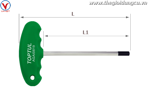 T lục giác có tay cầm nhựa 3/8