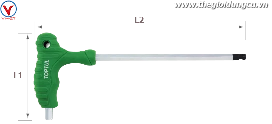 Lục giác L 1 đầu bi 2mm TOPTUL AGCA0215