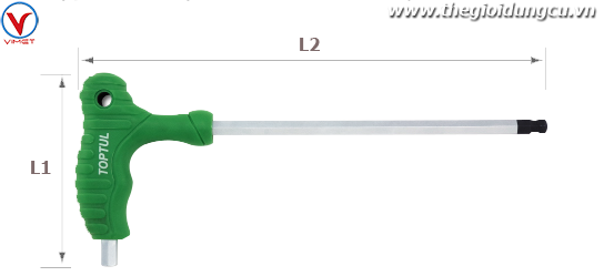 Lục giác L 1 đầu bi 6mm TOPTUL AGCA0621