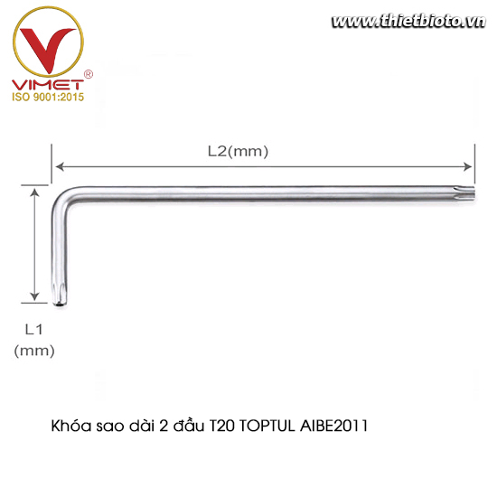 Khóa sao dài 2 đầu T20 TOPTUL AIBE2011