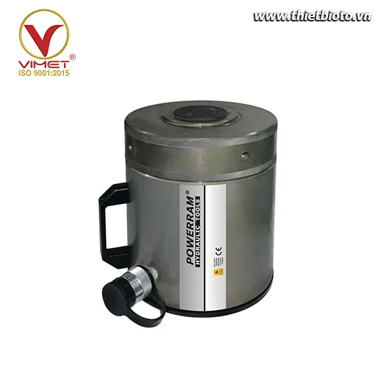 Kích thủy lực 1 chiều vỏ nhôm 50 tấn Powerram ALNC1006