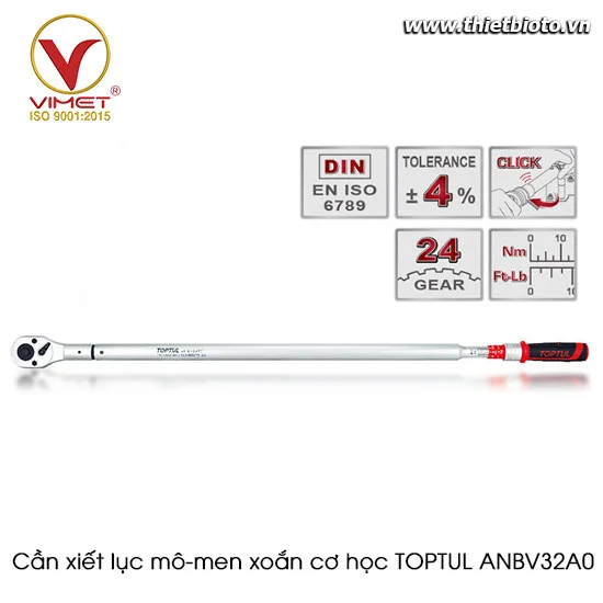 Cần xiết lực mô-men xoắn cơ học TOPTUL ANBV32A0