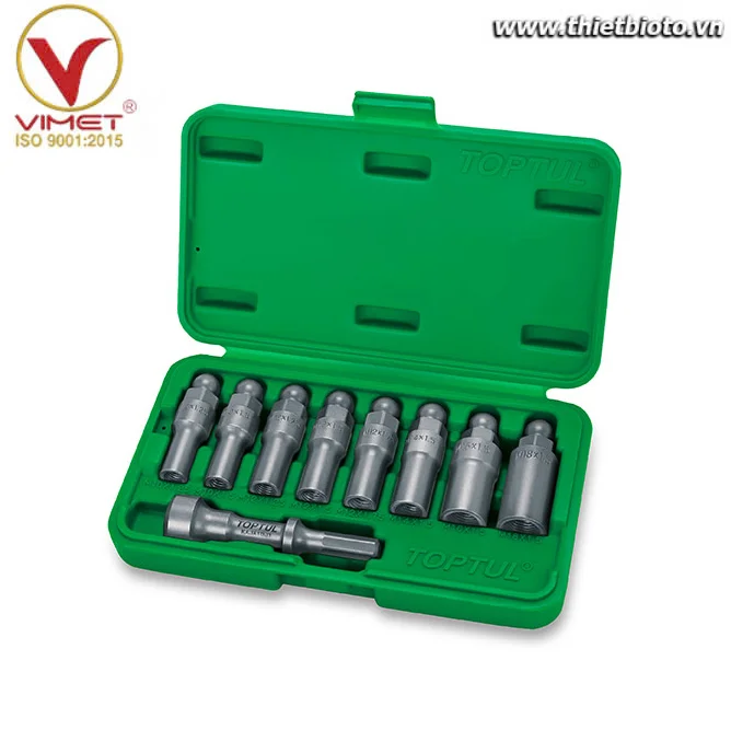 Bộ 9 chi tiết dụng cụ tháo rotuyn bi đa năng TOPTUL JGAI0907