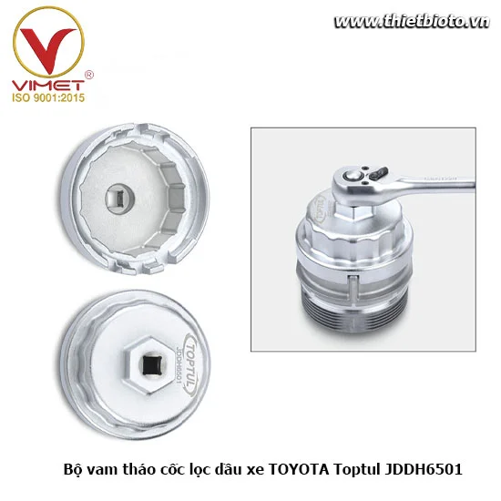 Bộ vam tháo cốc lọc dầu xe TOYOTA Toptul JDDH6501