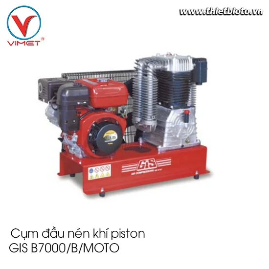 Cụm đầu nén khí piston truyền động động cơ xăng GIS