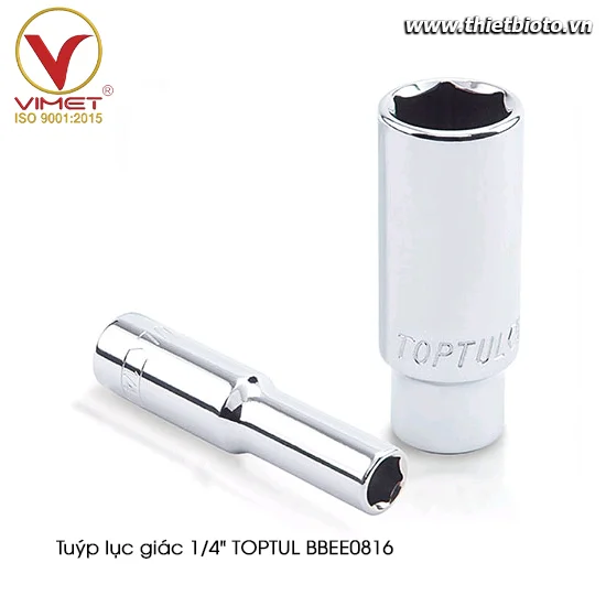 Tuýp lục giác dài 1/4" TOPTUL BBEE0816