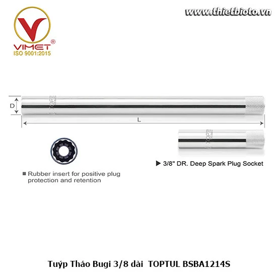 Tuýp mỡ Bugi dài 3/8"