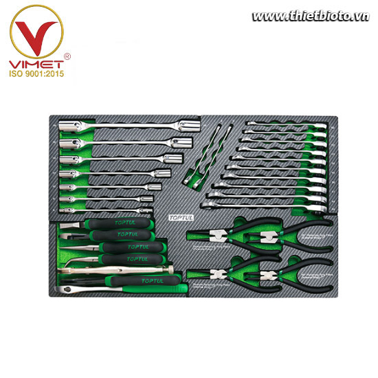 Bộ cờ lê bánh cóc đảo chiều & kìm 30 chi tiết TOPTUL GED0304