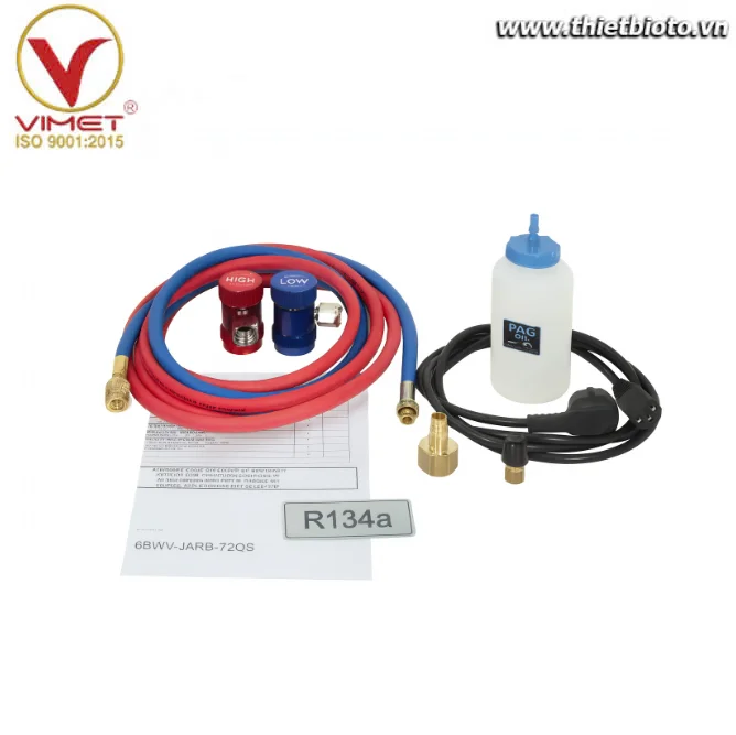 Bộ dây Nạp Gas Điều Hòa Ô Tô Tự Động Ecotechnics ECK 1900 PRO R134a DECKY2FR00000000