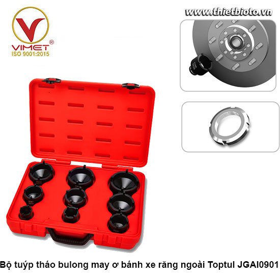 Bộ tuýp tháo bulong may ơ bánh xe Toptul JGAI0901